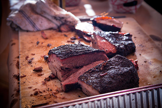 Brian C. Luscher's brisket, photographed in November at the Meat Fight 2012 competition in Dallas.