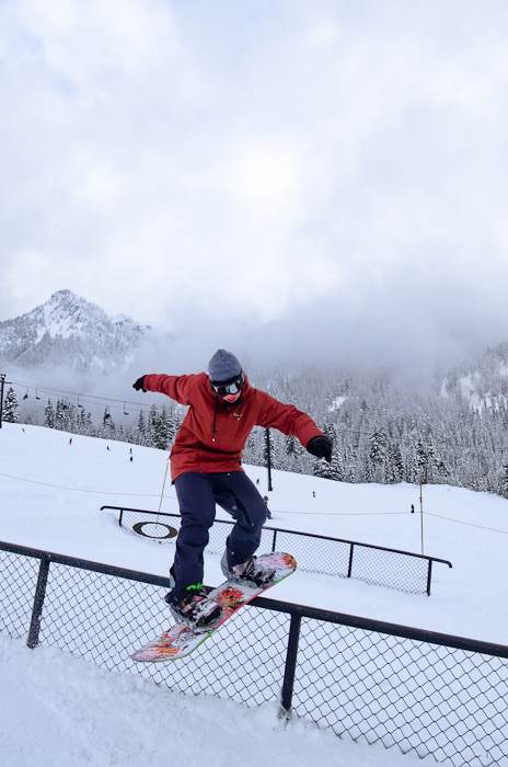 After watching snow fall only to be washed away by rain for