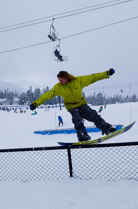 After watching snow fall only to be washed away by rain for