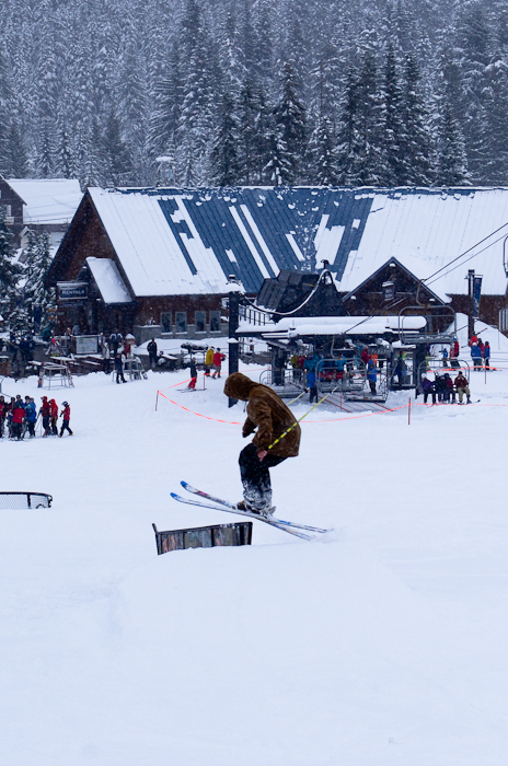 After watching snow fall only to be washed away by rain for