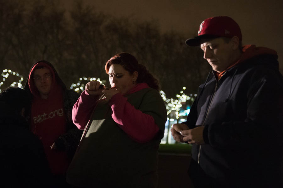 The new law legalizing marijuana explicitly prohibits smoking the stuff in public.