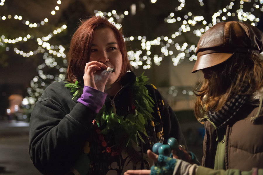 The new law legalizing marijuana explicitly prohibits smoking the stuff in public.