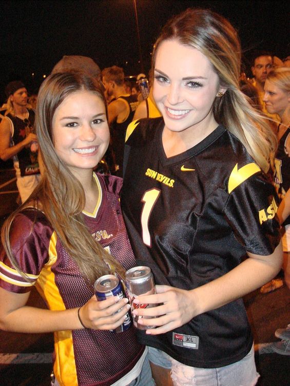 Think you're a die-hard fan of Arizona State University's football squad? Well, in all likelihood you're nowhere near as passionate about ASU pigskin as the hundreds of madcap maroon-and-gold-wearing college kids who occupy the student section at Sun Devil Stadium in Tempe. Photographed in August after ASU's win over the NAU Lumberjacks. See more ASU student photos.