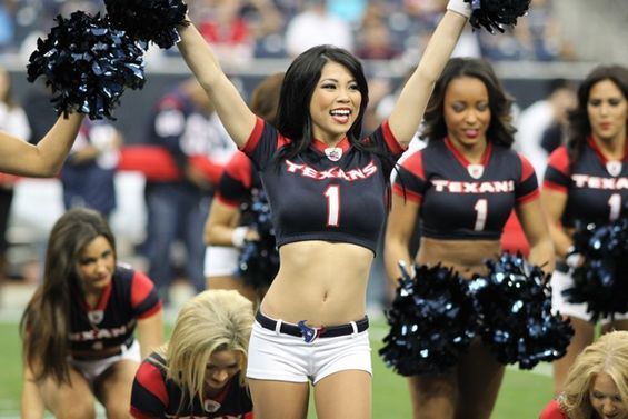 One of the Houston Press's favorite Houston Texans Cheerleader photos.