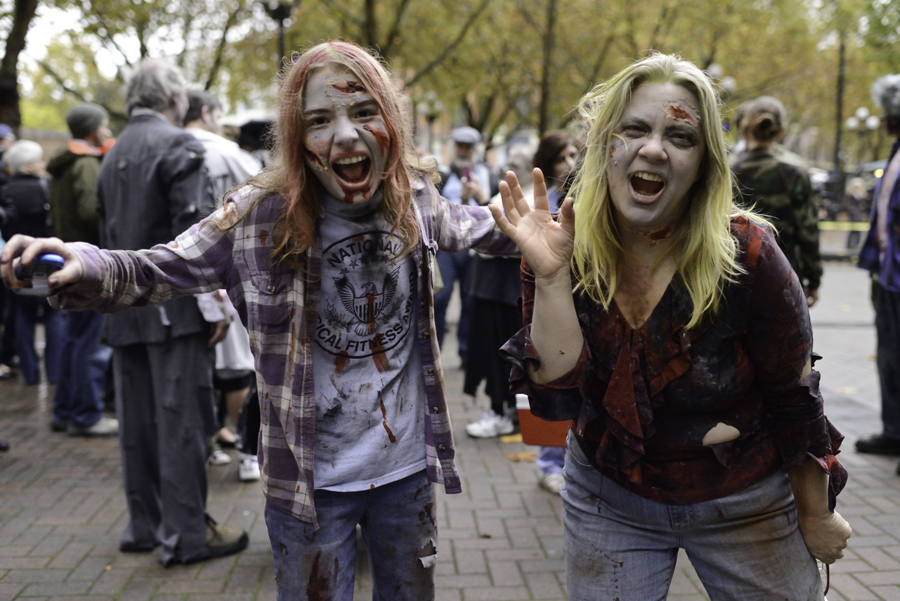 On October 27th, 2012, zombies took over Occidental Park for Thrill The