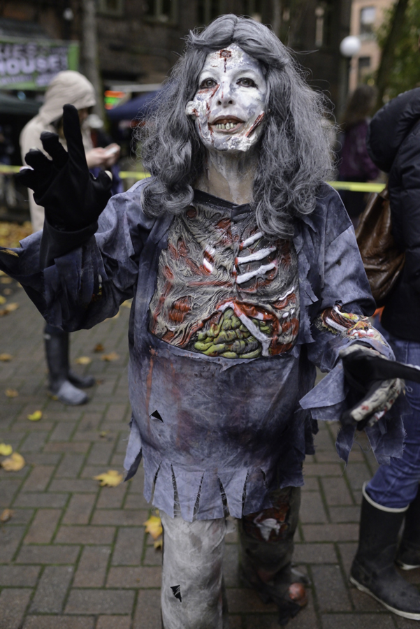 On October 27th, 2012, zombies took over Occidental Park for Thrill The