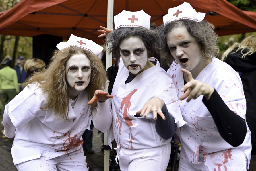 On October 27th, 2012, zombies took over Occidental Park for Thrill The