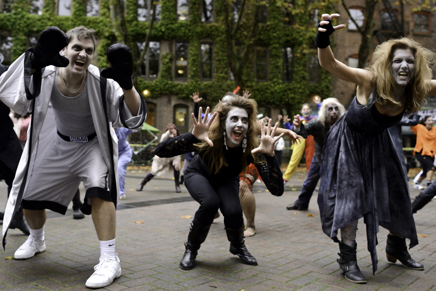 On October 27th, 2012, zombies took over Occidental Park for Thrill The