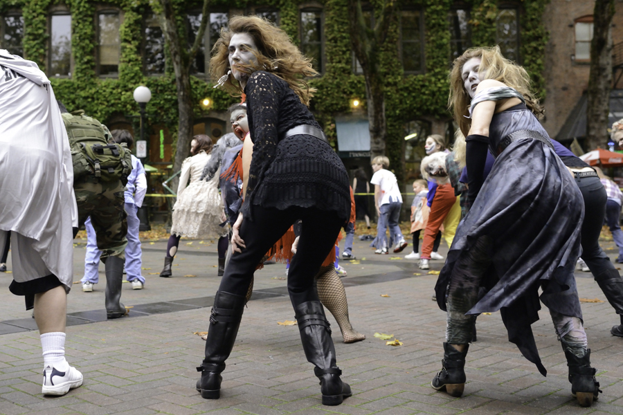 On October 27th, 2012, zombies took over Occidental Park for Thrill The