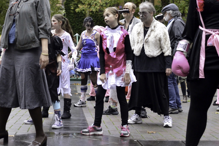 On October 27th, 2012, zombies took over Occidental Park for Thrill The