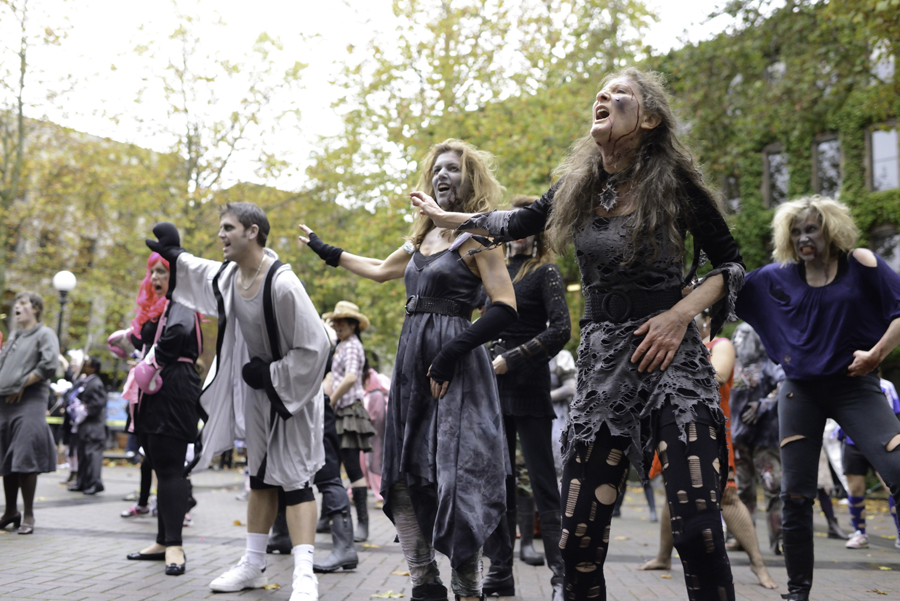 On October 27th, 2012, zombies took over Occidental Park for Thrill The