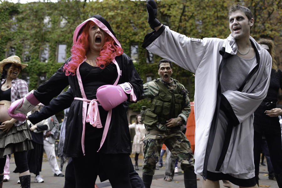 On October 27th, 2012, zombies took over Occidental Park for Thrill The