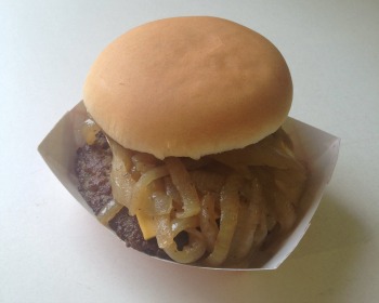 A Fred Burger Finding the Fair's Best Onion Burger
