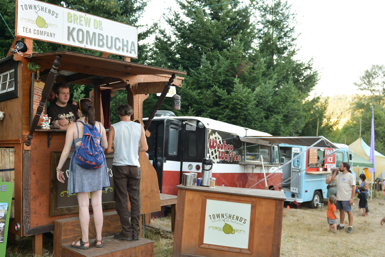 Kombucha available for sale at the festival... only in Portland...