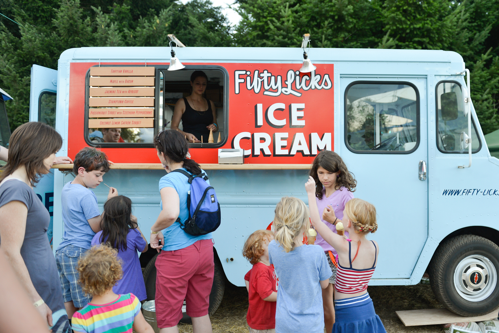 Fifty Licks serving up some cones at Pickathon.