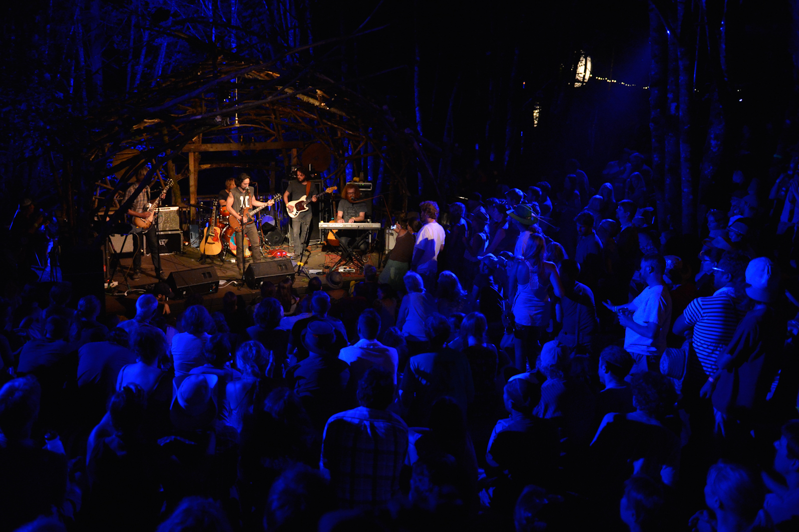 Blitzen Trapper at the Woods stage.