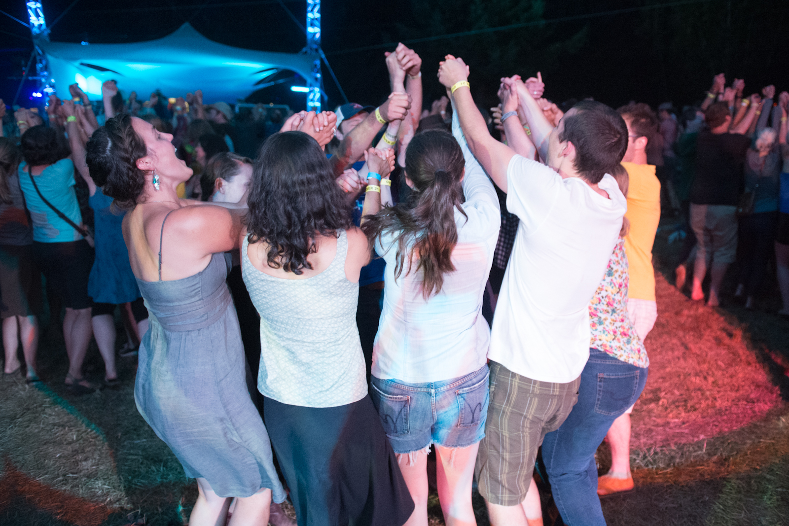 The audience dancing along to ___ on Friday night of Pickathon.