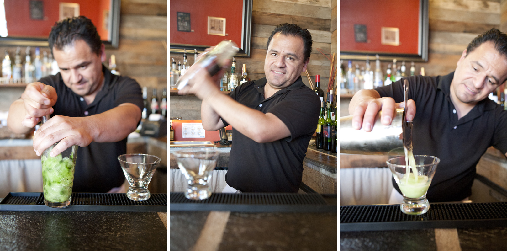 Server, Jacob making the most delicious margarita ever!