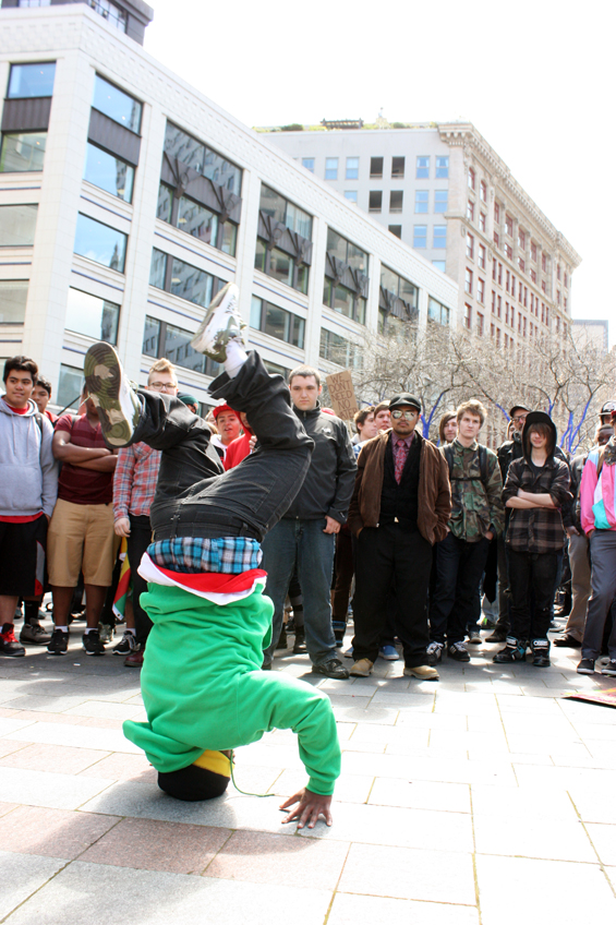 Occupy Wall Street strikes again May Day style. By Mid morning a