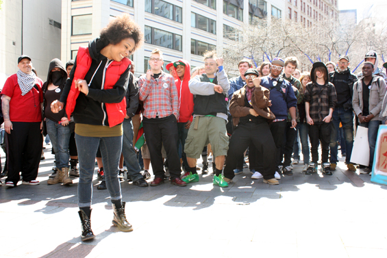 Occupy Wall Street strikes again May Day style. By Mid morning a