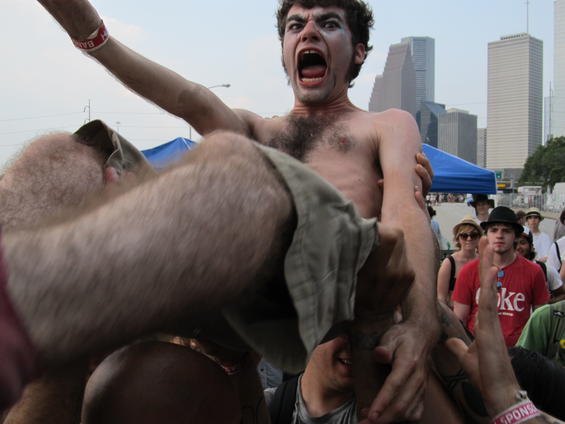 SXSW is not the only music festival in Texas. Free Press Summer Fest in Houston features crowd surfing, girls covered in body paint, and overheated young people. This year's showcase, from June 2-3, 2012 includes The Avett Brothers, Primus, Flaming Lips, Major Lazer, Best Coast and more.