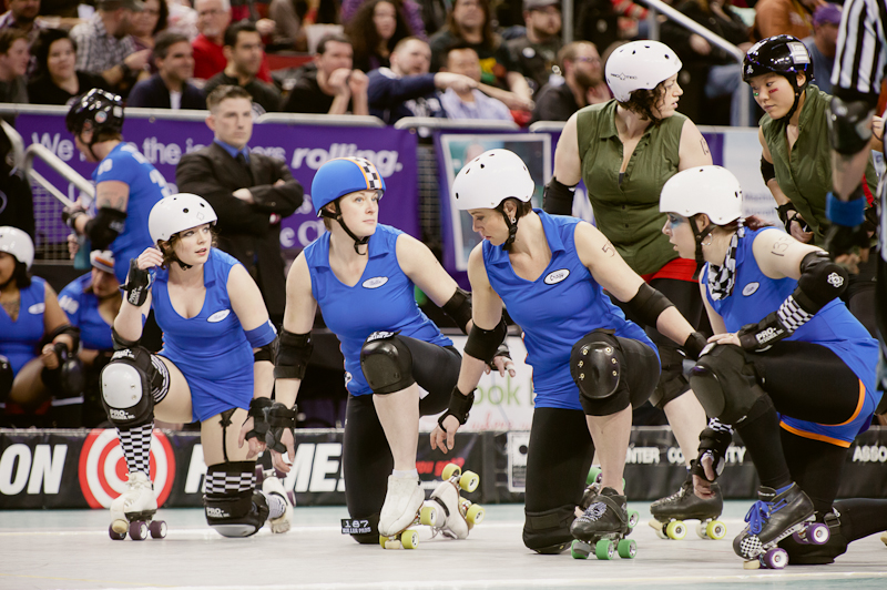 On Saturday, Seattle's all-female roller derby league held its second bout at