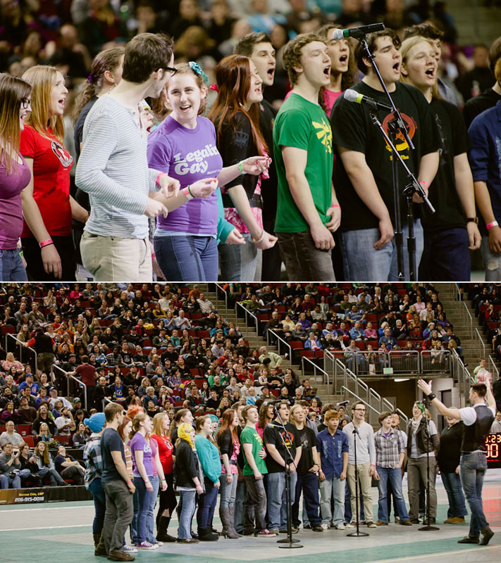 On Saturday, Seattle's all-female roller derby league held its second bout at