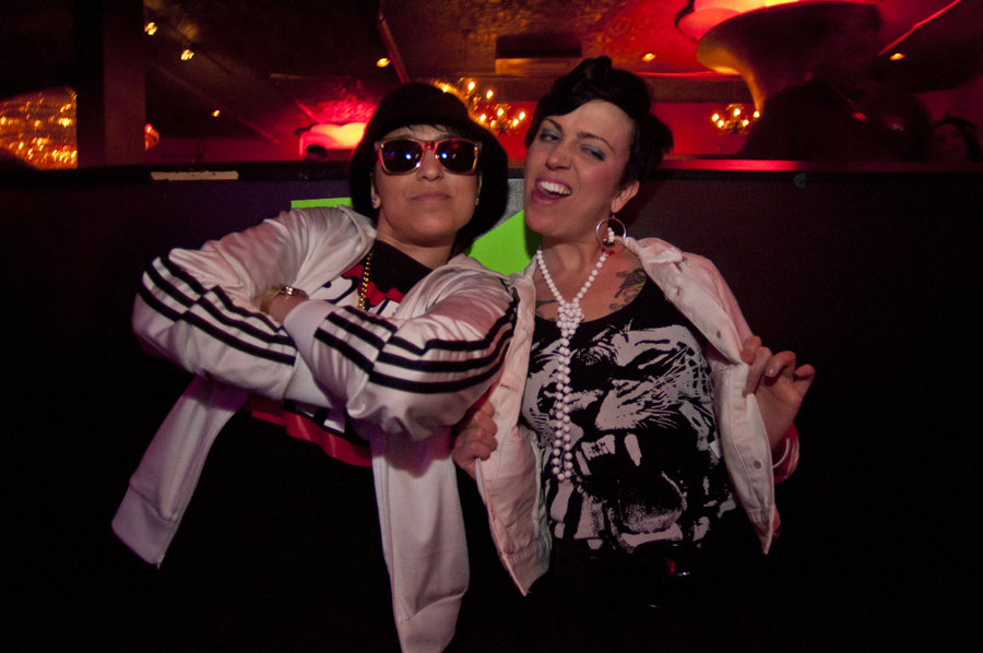 These ladies were lookin' fly from the back row.