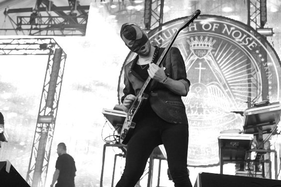 Bloody Beetroots railed into a scorching set with live elements.