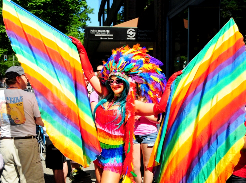 The  2011 Seattle Pride Parade took place June 26, 2011 starting at 4th Ave and Union in downtown Seattle.Click here to see more photos from Seattle pride.