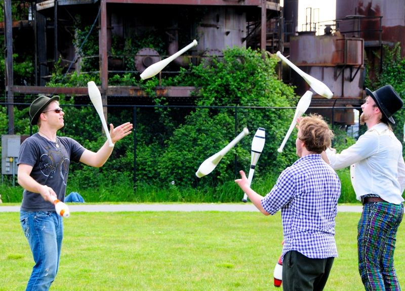 It got pretty loud at Gasworks on Saturday with Honk Fest, a