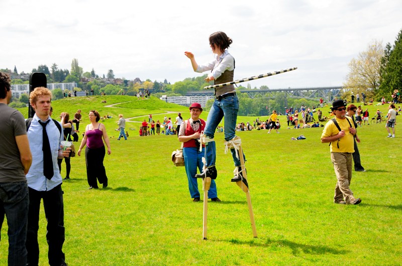 It got pretty loud at Gasworks on Saturday with Honk Fest, a