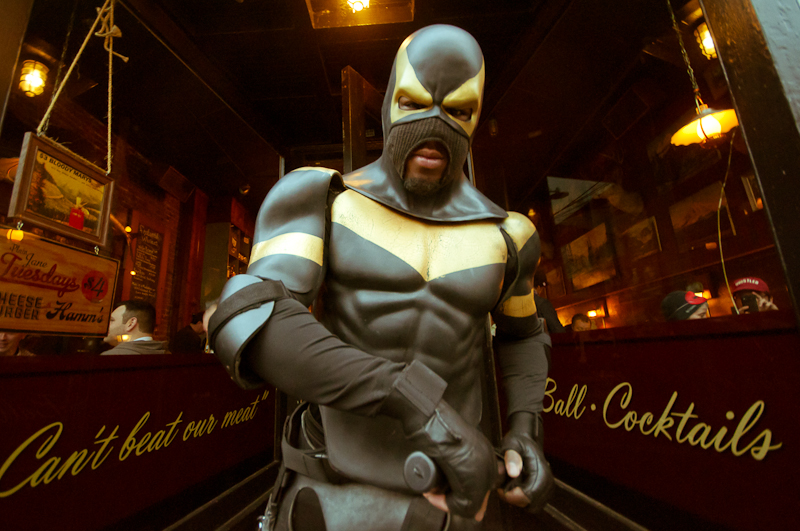 Superhero fans (and some "Real Life Superheroes") converged on Ballad Saturday night