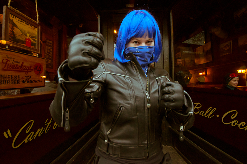 Superhero fans (and some "Real Life Superheroes") converged on Ballad Saturday night