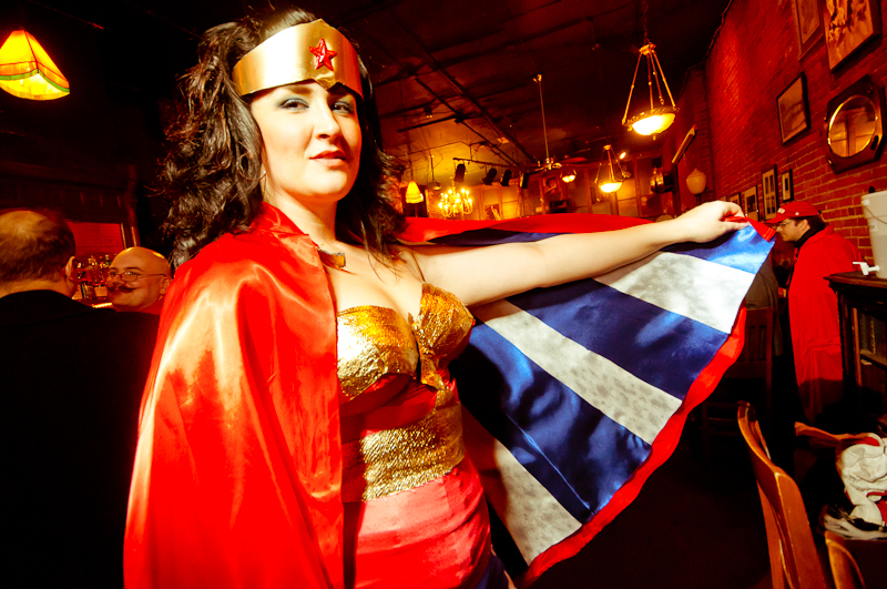 Superhero fans (and some "Real Life Superheroes") converged on Ballad Saturday night