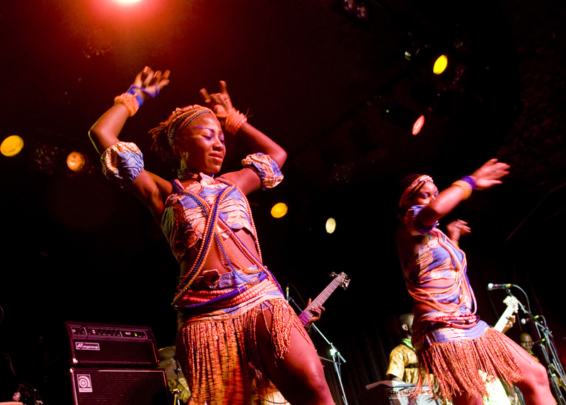 Last night Femi Kuti, son of Afrobeat legend Fela Kuti, lit up