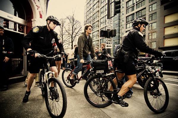 Getting the once-over (you know these guys are SO jealous!)