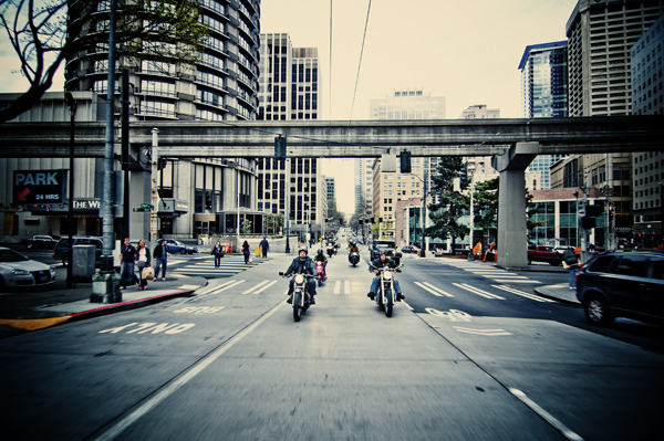 A bevy of bikers meet up for "Meant to Offend #18", a