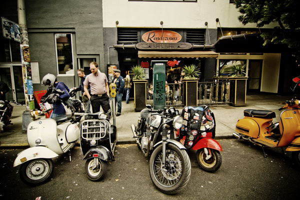 A bevy of bikers meet up for "Meant to Offend #18", a