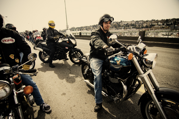 A bevy of bikers meet up for "Meant to Offend #18", a