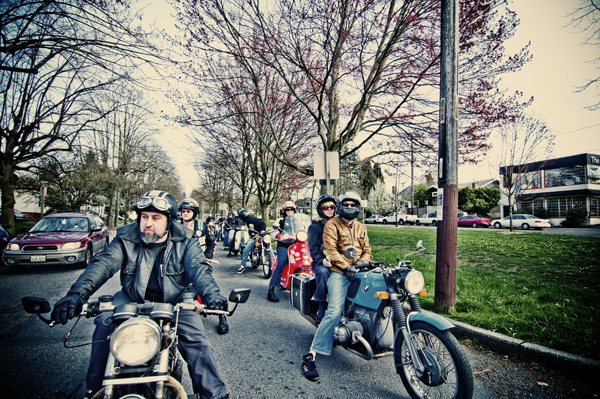 A bevy of bikers meet up for "Meant to Offend #18", a