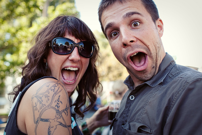 Autumn and Zach are surprised to find a camera behind them.
