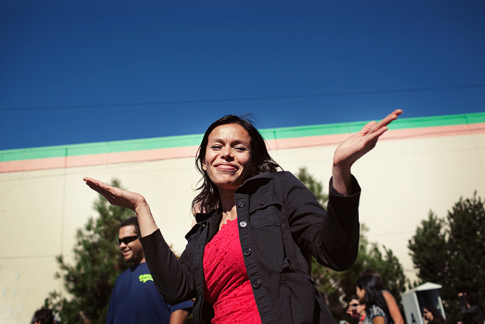 A very sweet woman with a very strong buzz.