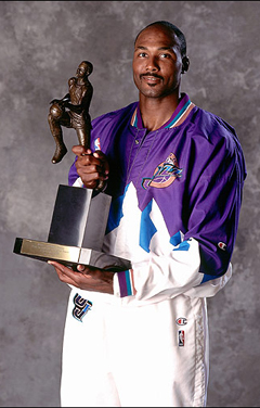Karl Malone: It's always worse with hypocrisy. Other NBA players leave the mailman in the dust, spreading-seed wise (he only has three kids out of wedlock, two the product of an extramarital affair). But he did knock up NFL prospect Demetrius Bell's mom when she was just 13, and Malone was a college sophomore. Malone has still never spoken with Bell.