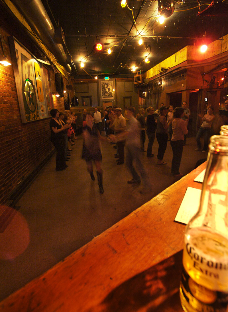 The Tallboys host square dancing every Monday evening at The Tractor Tavern