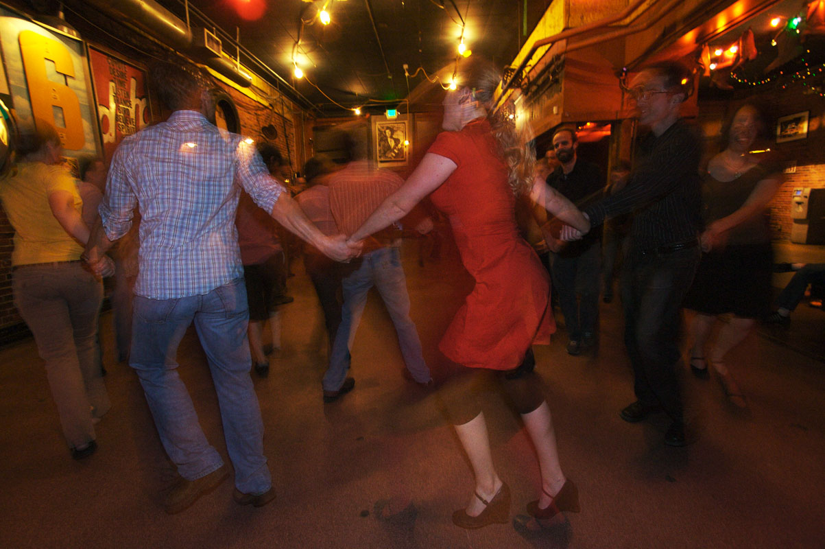 The Tallboys host square dancing every Monday evening at The Tractor Tavern