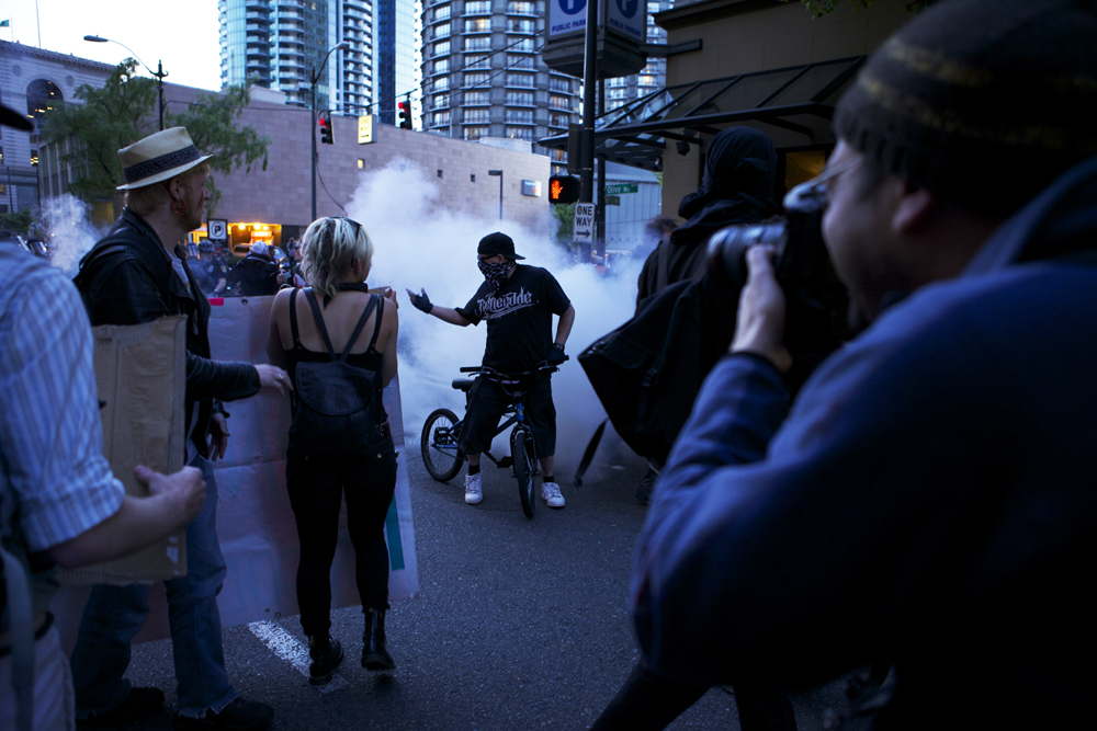 Say this for the May Day anarchists: They know how to hold