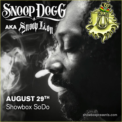 ENTER TO WIN HERE!  Showbox proudly presents Snoop Dogg aka Snoop Lion 