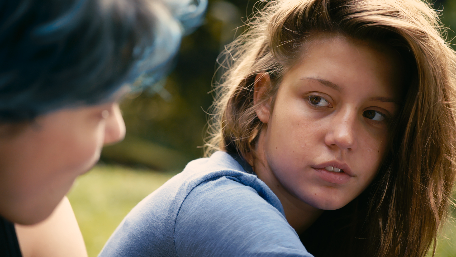 Taking their time: Seydoux (left) and Exarchopoulos.