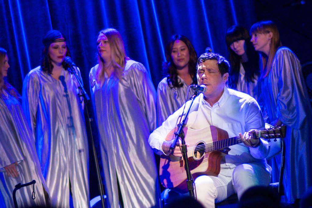 Damien Jurado performs with the Silver Sisters Choir on Friday, Jan. 17, 2014. Photo by Victoria VanBruinisse